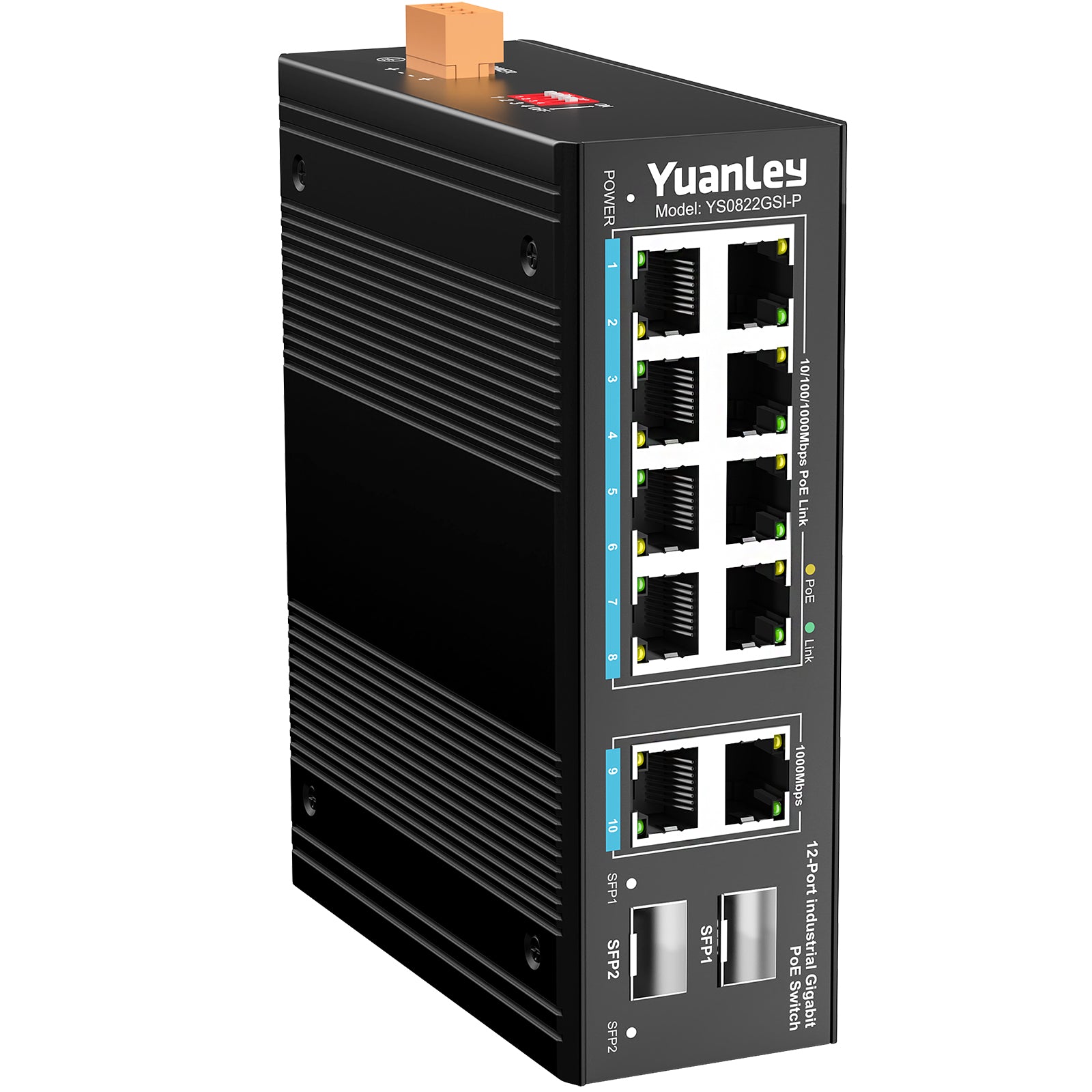YuanLey Switch PoE de 6 Puertos con 4 Puertos PoE , 802.3af/at 78W de YuanLey Switch PoE de 6 Puertos con 4 Puertos PoE , 802.3af/at 78W de