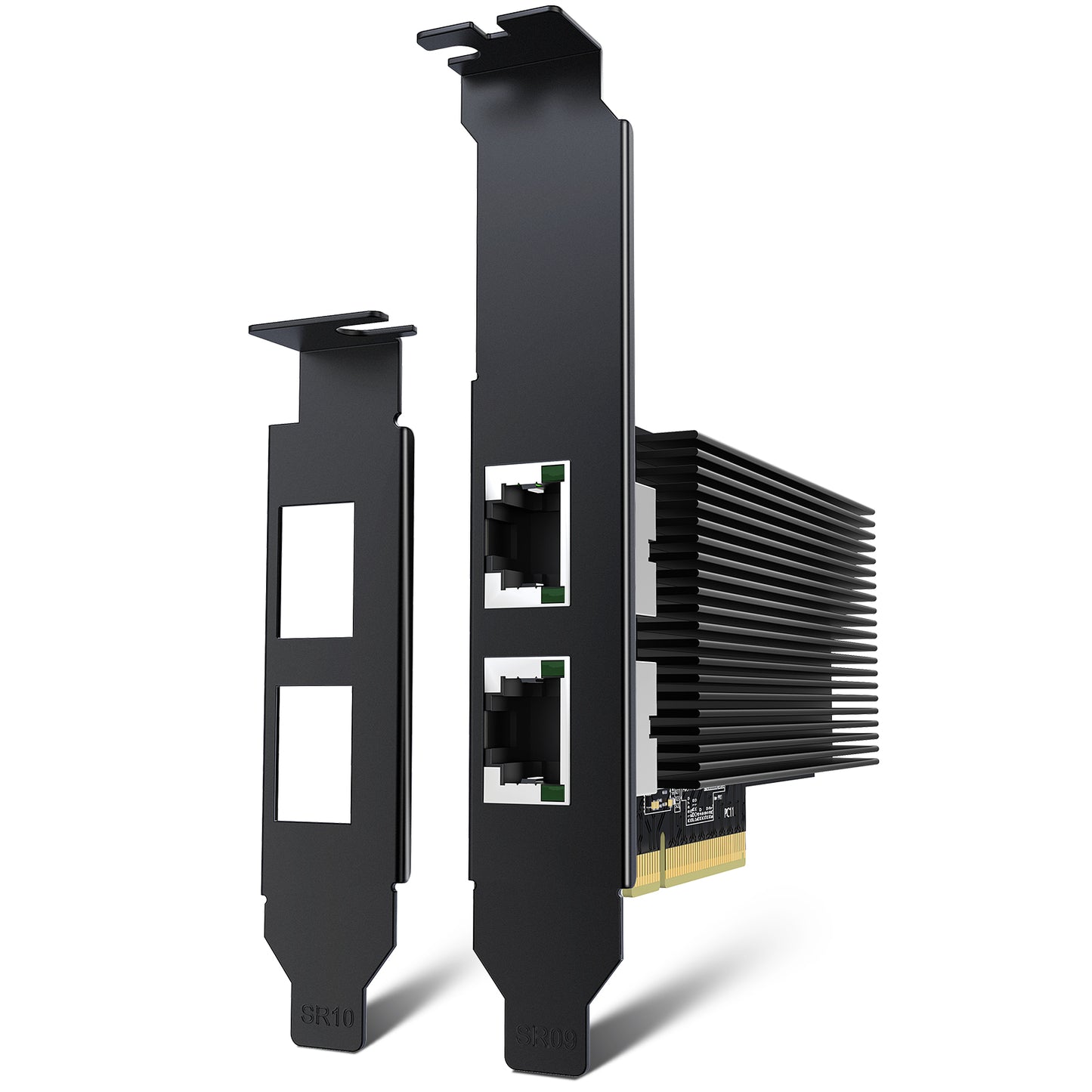 10G Network Card Dual RJ45 Port, YuanLey 10G Base-T Ethernet Card with Intel X540 Conrtoller, PCIE to 10Gb RJ45 Ethernet Adapter NIC Compatible with PCI Express X8,X16, for Windows, Linux OS, VMware