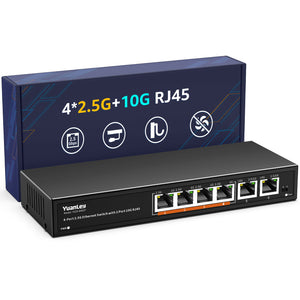 4x 2.5G + 2x 10G RJ45
