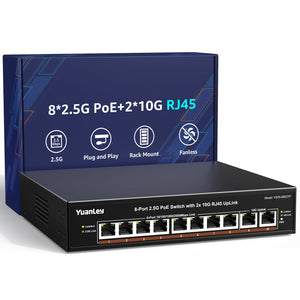 8x 2.5G PoE + 2x 10G RJ45