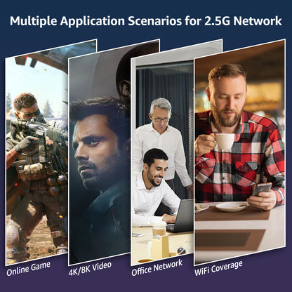 10 Port 10G Ethernet Switch Unmanaged, 8 x 2.5G Base-T Ports, 2 x 10Gb RJ45 Ports, Compatible with 100/1000/2500Mbps, Metal Case Fanless, YuanLey 2.5Gbe Network Switch for 2.5G/10G NAS, Wireless AP