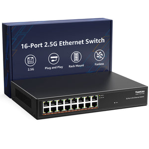 16x 2.5G Ethernet Ports