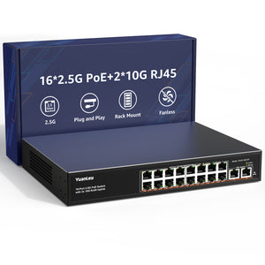 16x 2.5G PoE + 2x 10G RJ45