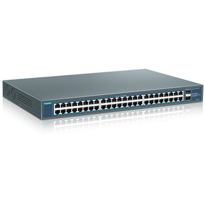 48x 1000Mbps PoE + 2x Gigabit Uplink
